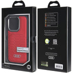 Audi odinis MagSafe dėklas iPhone 14 Pro – raudonas
