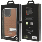 Audi MagSafe dėklas iPhone 14 Pro Max – rudas