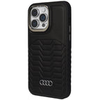 Audi sintetinės odos MagSafe dėklas iPhone 14 Pro Max – juodas