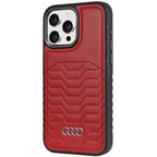 Audi MagSafe dėklas iPhone 14 Pro Max – raudonas