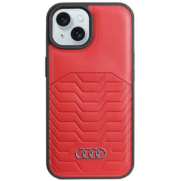 Audi MagSafe dėklas iPhone 15/14/13 6.1" – raudonas