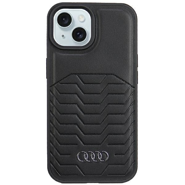 Audi MagSafe eko odos dėklas iPhone 15 Plus/14 Plus – juodas