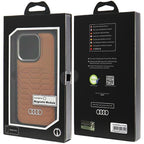 Audi eko odos MagSafe dėklas iPhone 15 Pro – rudas