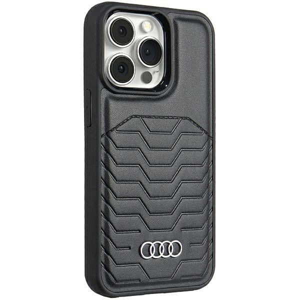 Audi MagSafe eko odos dėklas iPhone 15 Pro – juodas