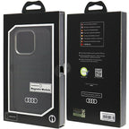 Audi MagSafe eko odos dėklas iPhone 15 Pro – juodas