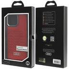 Audi MagSafe odinis dėklas iPhone 15 Pro Max – raudonas