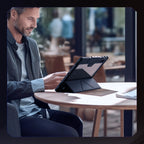 Nillkin Bumper Leather Case Pro dėklas Tab S9+ – juodas -- Samsung Galaxy Tab S9+