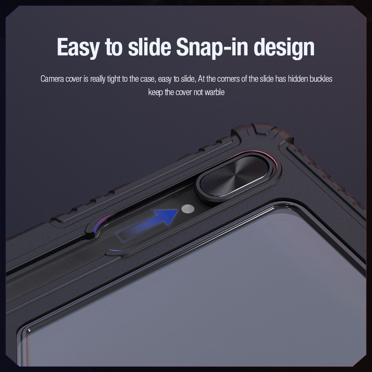 Nillkin Bumper Leather Case Pro dėklas Tab S9+ – juodas -- Samsung Galaxy Tab S9+