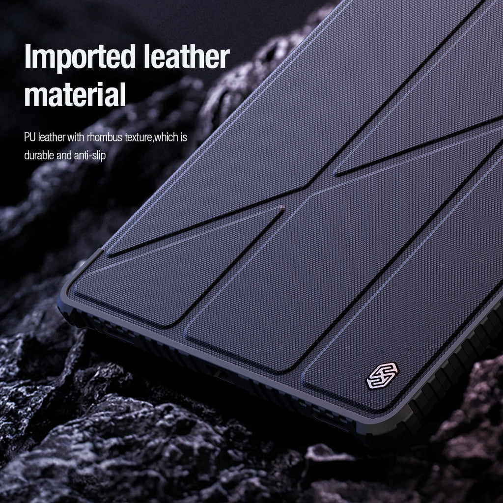 Nillkin Bumper Leather Case Pro dėklas Tab S9+ – juodas -- Samsung Galaxy Tab S9+