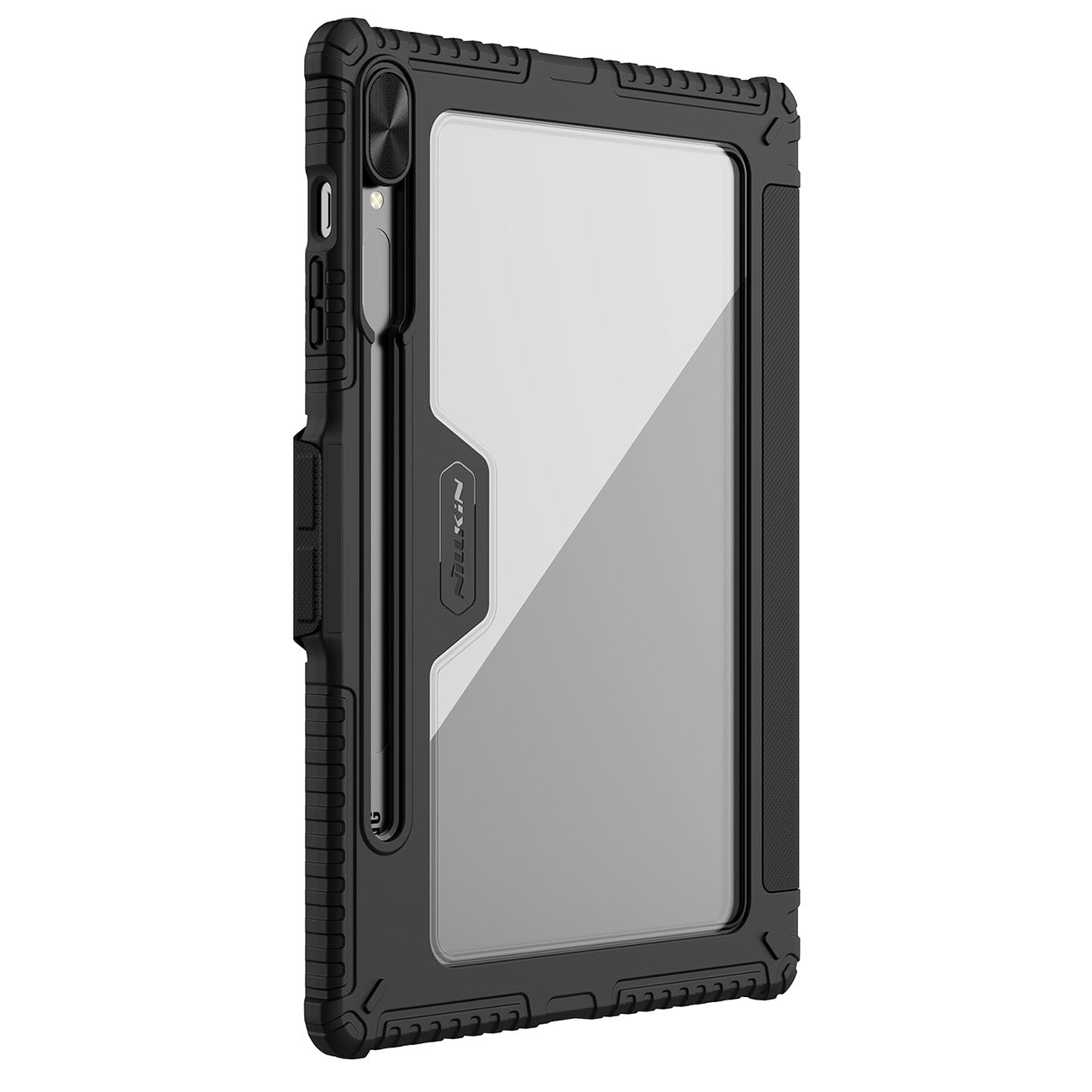 Nillkin Bumper Leather Case Pro dėklas Tab S9+ – juodas -- Samsung Galaxy Tab S9+