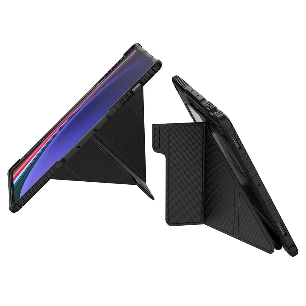 Nillkin Bumper Leather Case Pro dėklas Tab S9+ – juodas -- Samsung Galaxy Tab S9+