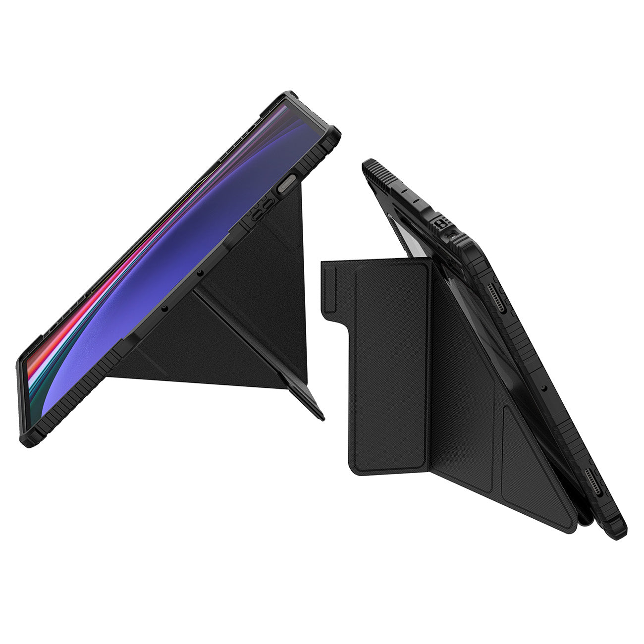 Nillkin Bumper Leather Case Pro dėklas Tab S9+ – juodas -- Samsung Galaxy Tab S9+