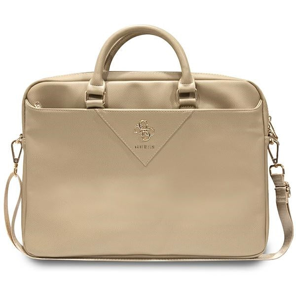 Guess Triangle 4G krepšys 16" nešiojamajam kompiuteriui - auksinis -- Laptop Bags