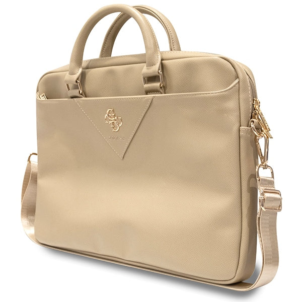Guess Triangle 4G krepšys 16" nešiojamajam kompiuteriui - auksinis -- Laptop Bags