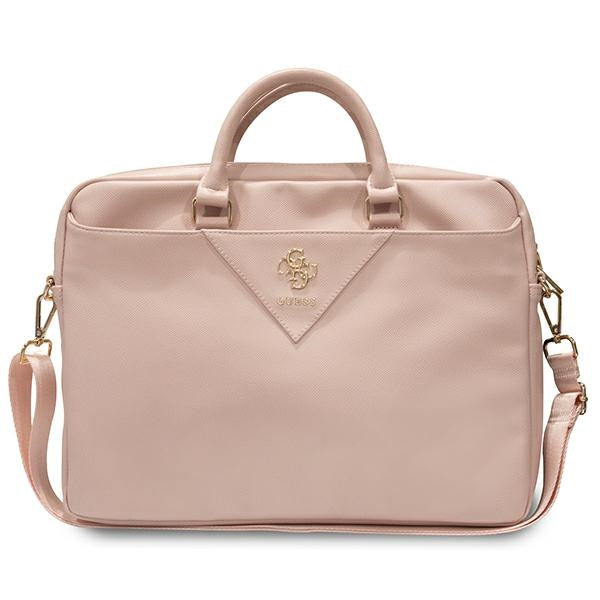 Guess Triangle 4G krepšys 16" nešiojamajam kompiuteriui – rožinis -- Laptop Bags