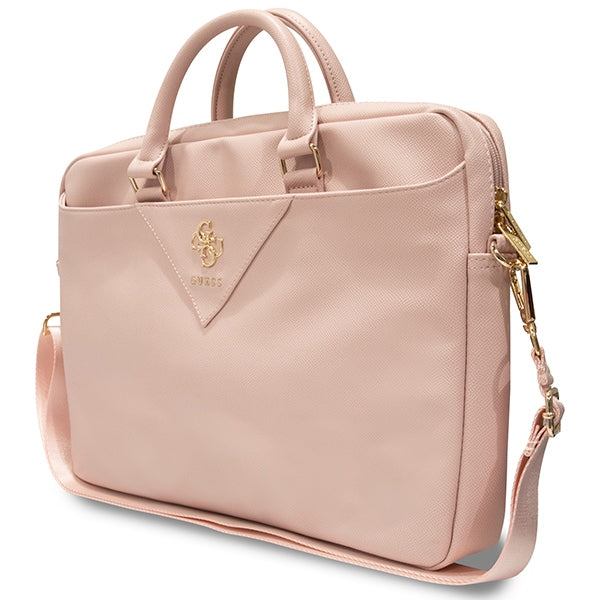 Guess Triangle 4G krepšys 16" nešiojamajam kompiuteriui – rožinis -- Laptop Bags