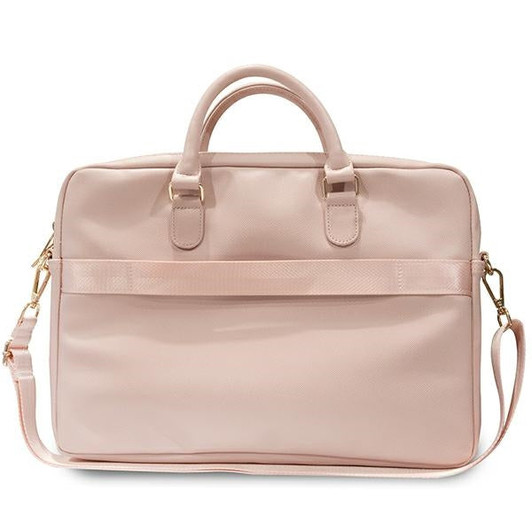 Guess Triangle 4G krepšys 16" nešiojamajam kompiuteriui – rožinis -- Laptop Bags