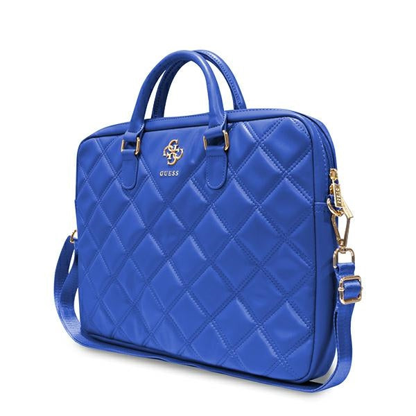 Guess Quilted 4G krepšys 16" nešiojamajam kompiuteriui – mėlynas -- Laptop Bags