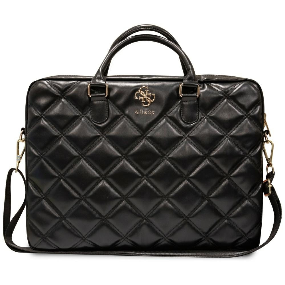 Guess 4G Quilted krepšys 16" nešiojamajam kompiuteriui – juodas -- Laptop Bags