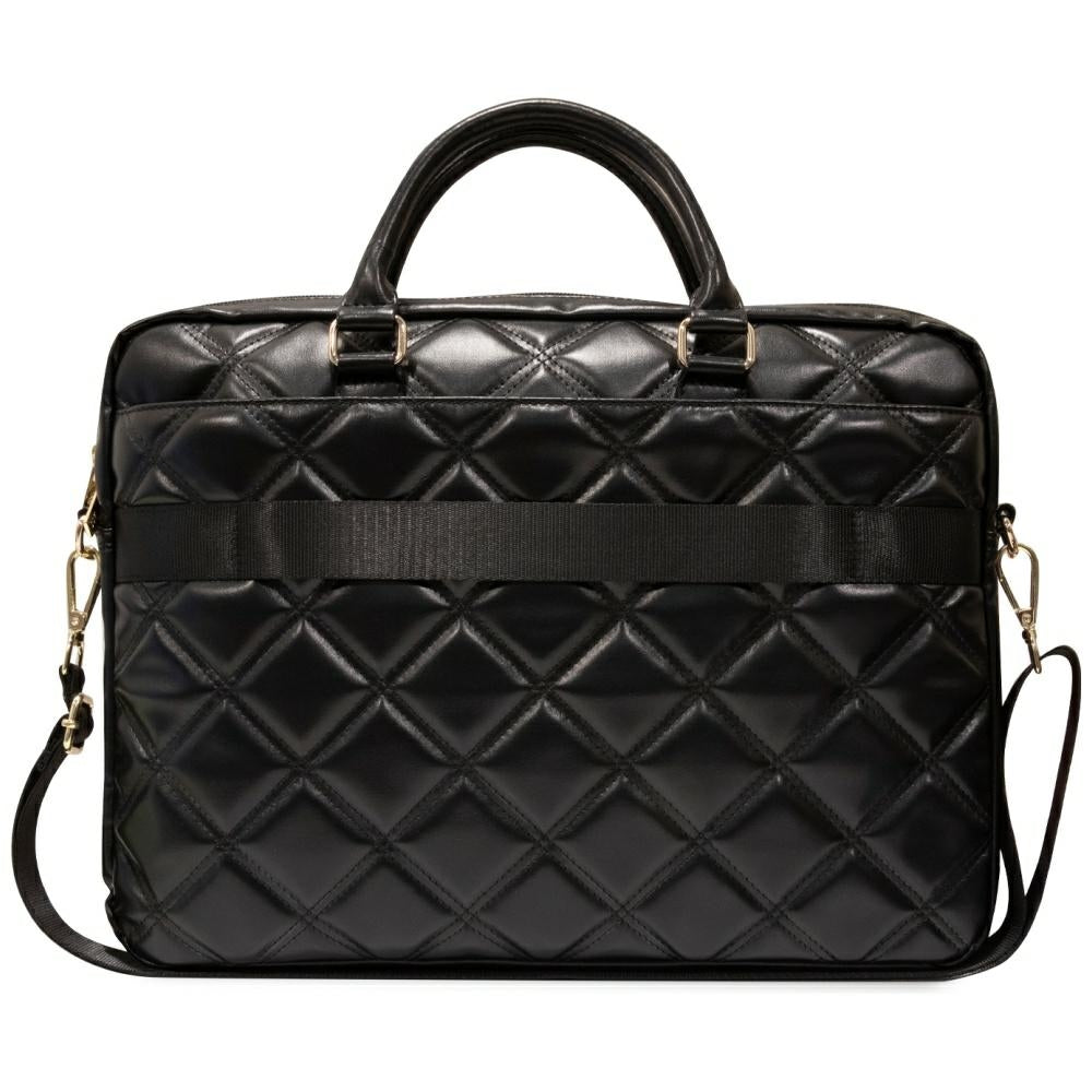 Guess 4G Quilted krepšys 16" nešiojamajam kompiuteriui – juodas -- Laptop Bags