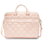 Guess Quilted 4G krepšys 16" nešiojamajam kompiuteriui – rožinis -- Laptop Bags
