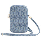Guess Zip GCube Bottom Stripe telefono krepšys - mėlyna -- Uncategorized