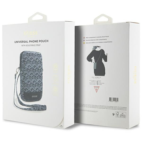 Guess Zip GCube Bottom Stripe telefono krepšys - juodas -- Uncategorized
