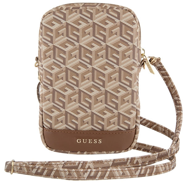 Guess Zip GCube Bottom Stripe telefono krepšys - rudas -- Uncategorized
