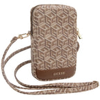 Guess Zip GCube Bottom Stripe telefono krepšys - rudas -- Uncategorized