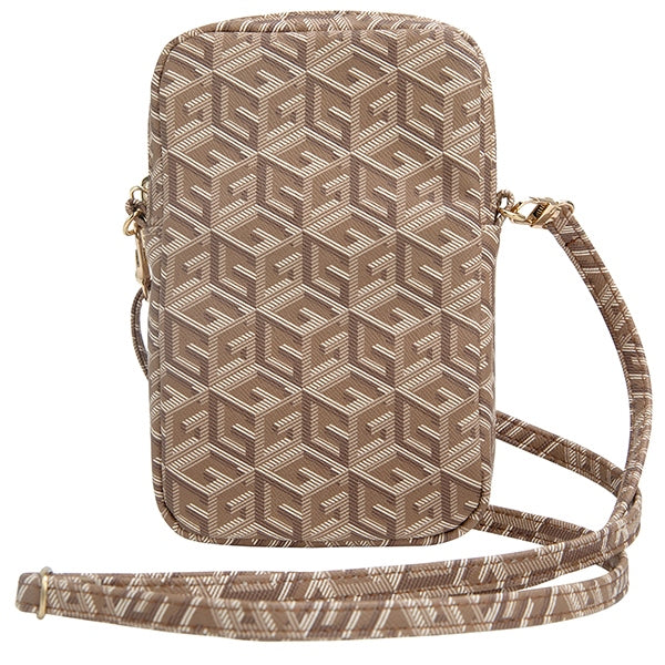 Guess Zip GCube Bottom Stripe telefono krepšys - rudas -- Uncategorized