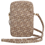 Guess Zip GCube Bottom Stripe telefono krepšys - rudas -- Uncategorized