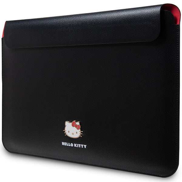 Hello Kitty PU Metal Logo dėklas 14" nešiojamajam kompiuteriui - juodas -- Laptop Bags