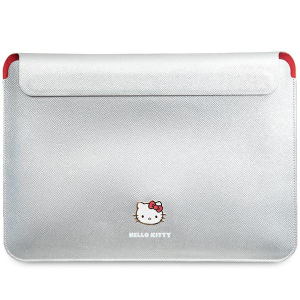 Hello Kitty PU Metal Logo dėklas 14" nešiojamajam kompiuteriui - sidabrinis -- Laptop Bags