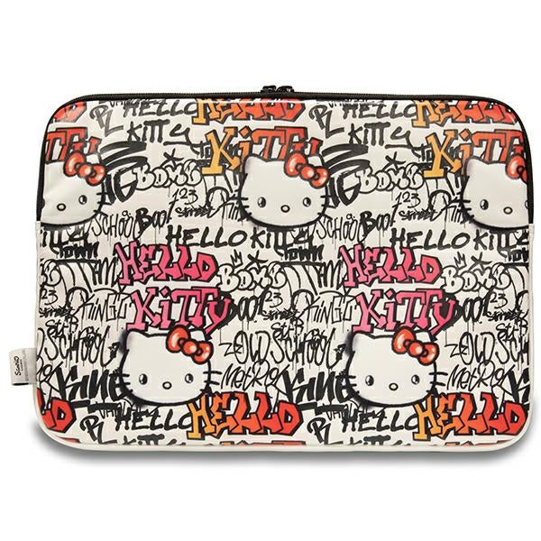 Hello Kitty PU Metal Logo dėklas 14" nešiojamajam kompiuteriui - smėlinis -- Laptop Bags