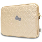 Hello Kitty Zip PU Quilted Bows dėklas 14" nešiojamajam kompiuteriui - auksinis -- Laptop Bags