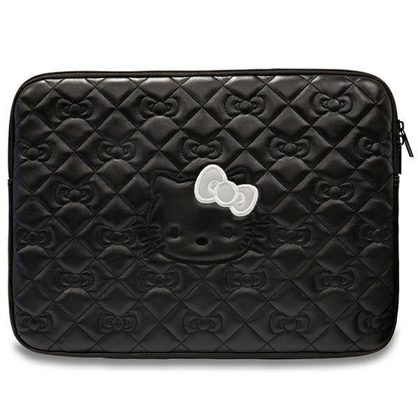 Hello Kitty Zip PU Quilted Bows dėklas 14" nešiojamajam kompiuteriui - juodas -- Laptop Bags