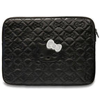 Hello Kitty Zip PU Quilted Bows dėklas 14" nešiojamajam kompiuteriui - juodas -- Laptop Bags