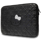 Hello Kitty Zip PU Quilted Bows dėklas 14" nešiojamajam kompiuteriui - juodas -- Laptop Bags