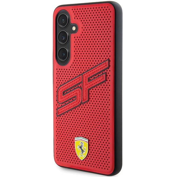 Ferrari Big SF Perforated dėklas Galaxy S24+ – raudonas
