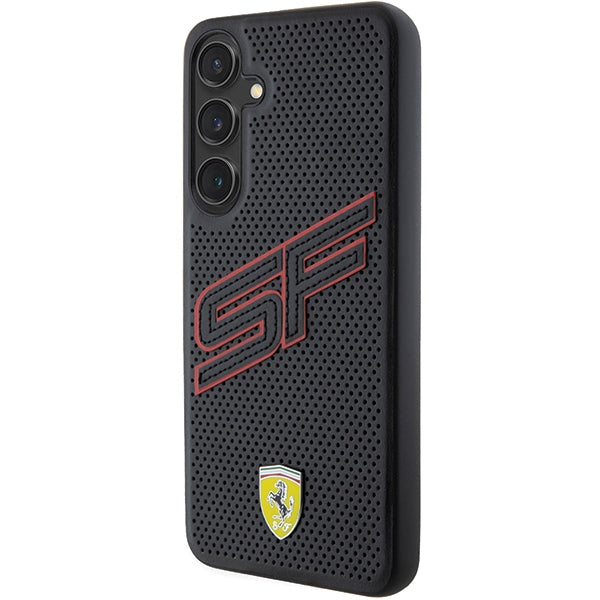 Ferrari Big SF Perforated dėklas Galaxy S24 – juodas