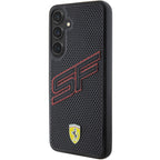 Ferrari Big SF Perforated dėklas Galaxy S24 – juodas