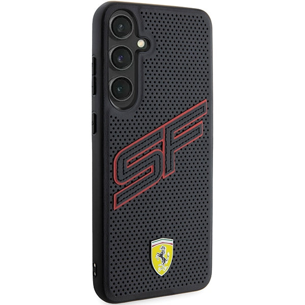 Ferrari Big SF Perforated dėklas Galaxy S24 – juodas