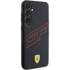 Ferrari Big SF Perforated dėklas Galaxy S24 – juodas