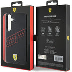 Ferrari Big SF Perforated dėklas Galaxy S24 – juodas