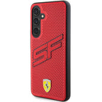 Ferrari Big SF Perforated dėklas Galaxy S24 – raudonas