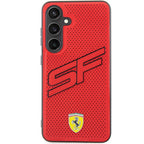 Ferrari Big SF Perforated dėklas Galaxy S24 – raudonas