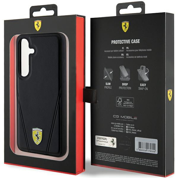 Ferrari MagSafe dėklas Samsung Galaxy S24 – juodas