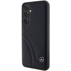 Mercedes-Benz odinis dėklas Samsung Galaxy S24 – juodas