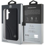 Mercedes-Benz odinis dėklas Samsung Galaxy S24 – juodas