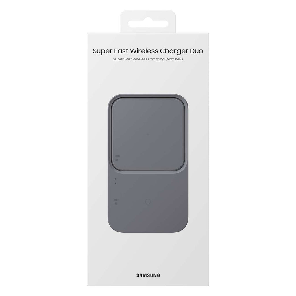 Samsung Duo EP-P5400TBEGEU 15W indukcinis įkroviklis su sieniniu įkrovikliu ir maitinimo laidu - juodas